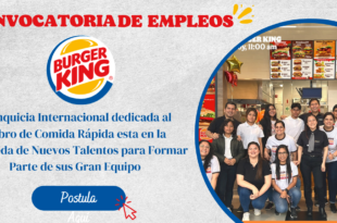 Convocatoria Laboral-BURGER KING